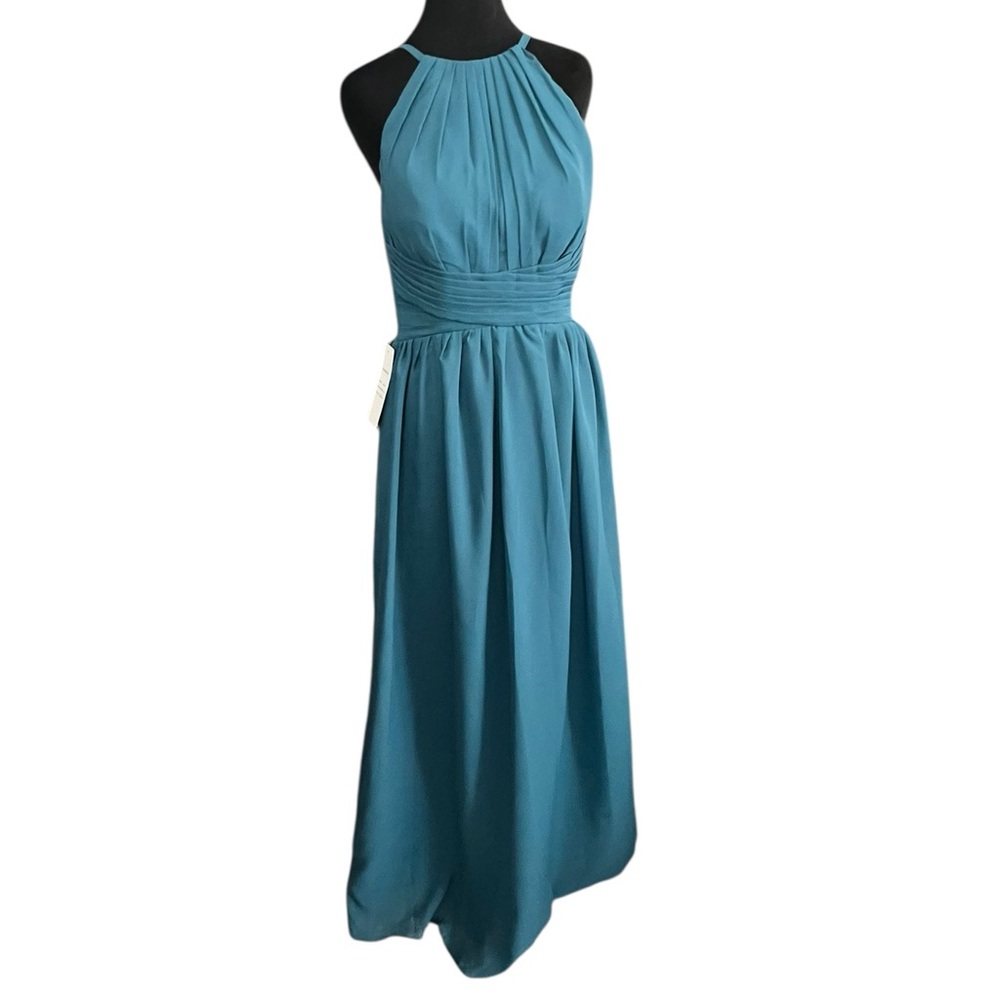 Teal Halter Corset Dress fits like a 10/12, see measurements